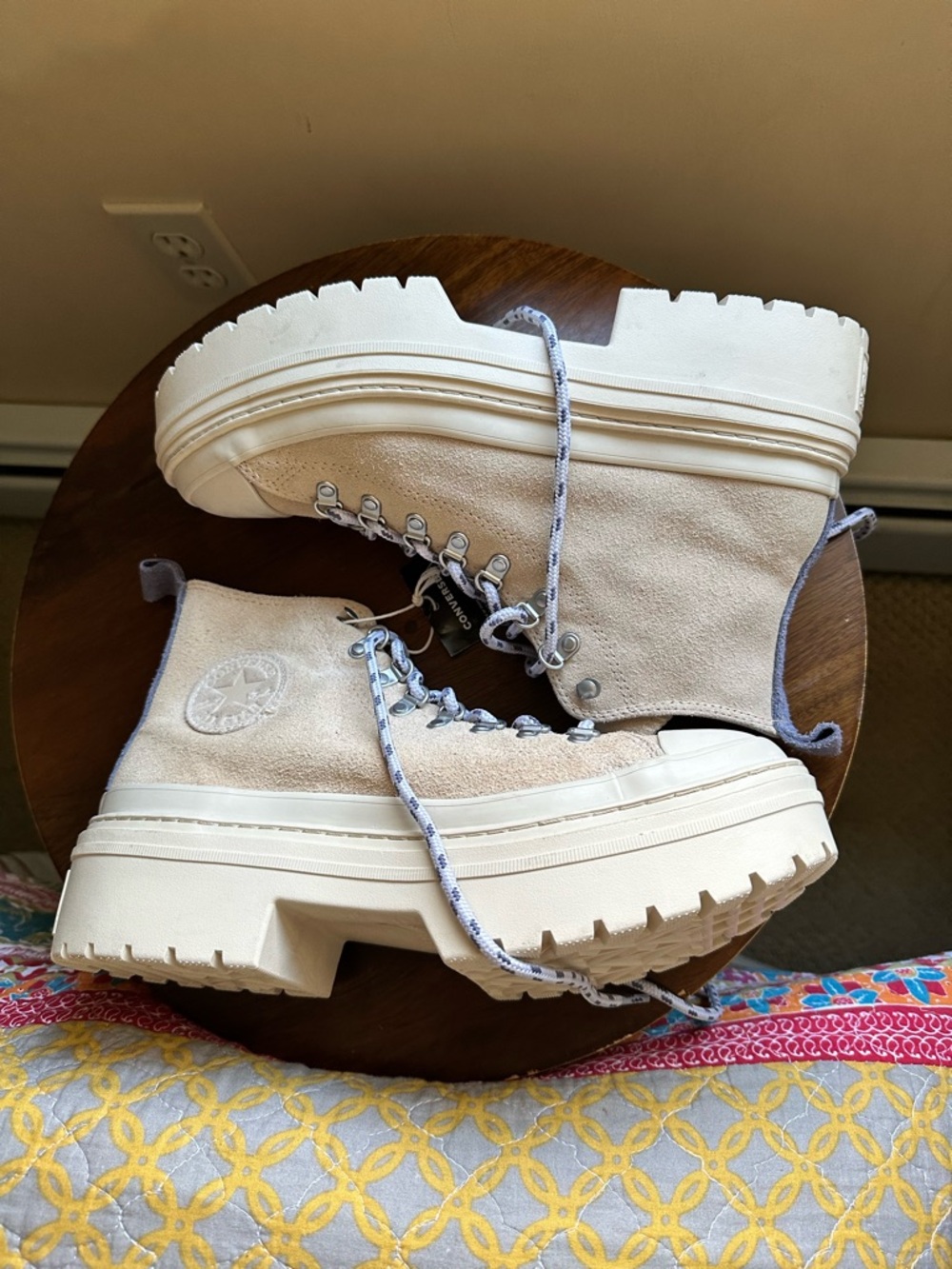 NWT Converse Chuck Taylor Lugged 2.0 Counter Climate Suede Boots Tan Sz 10 - Picture 8 of 12